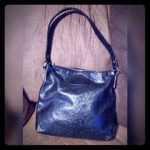 Black leather Kate Spade shoulder bag